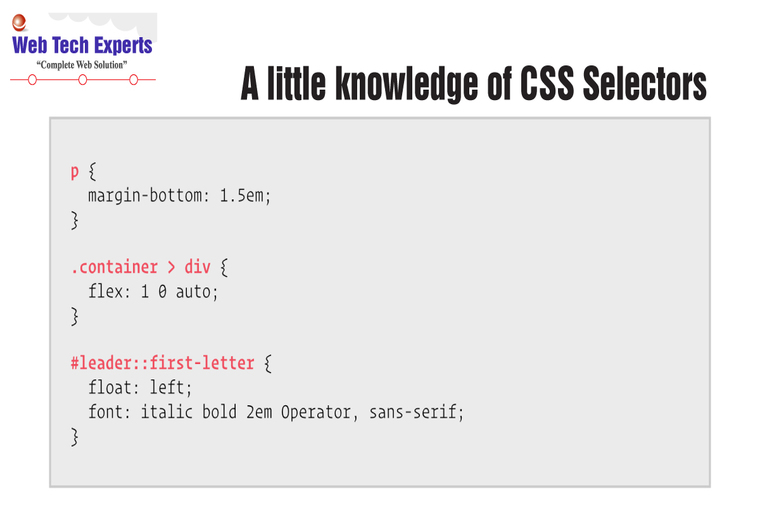 A Little Knowledge Of CSS Selectors