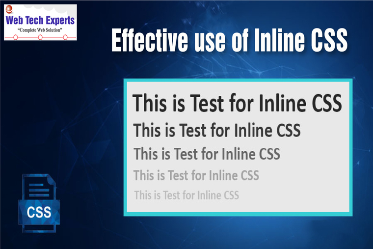 Effective Use Of Inline CSS